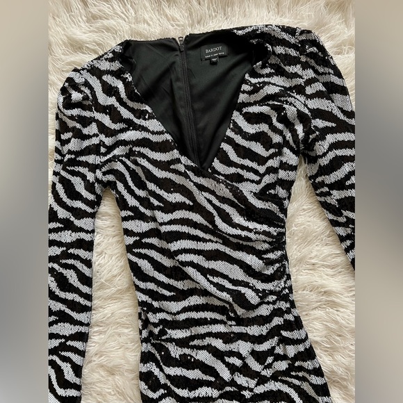 Bardot Sequin Zebra Dress - Only worn once! - Picture 4 of 5